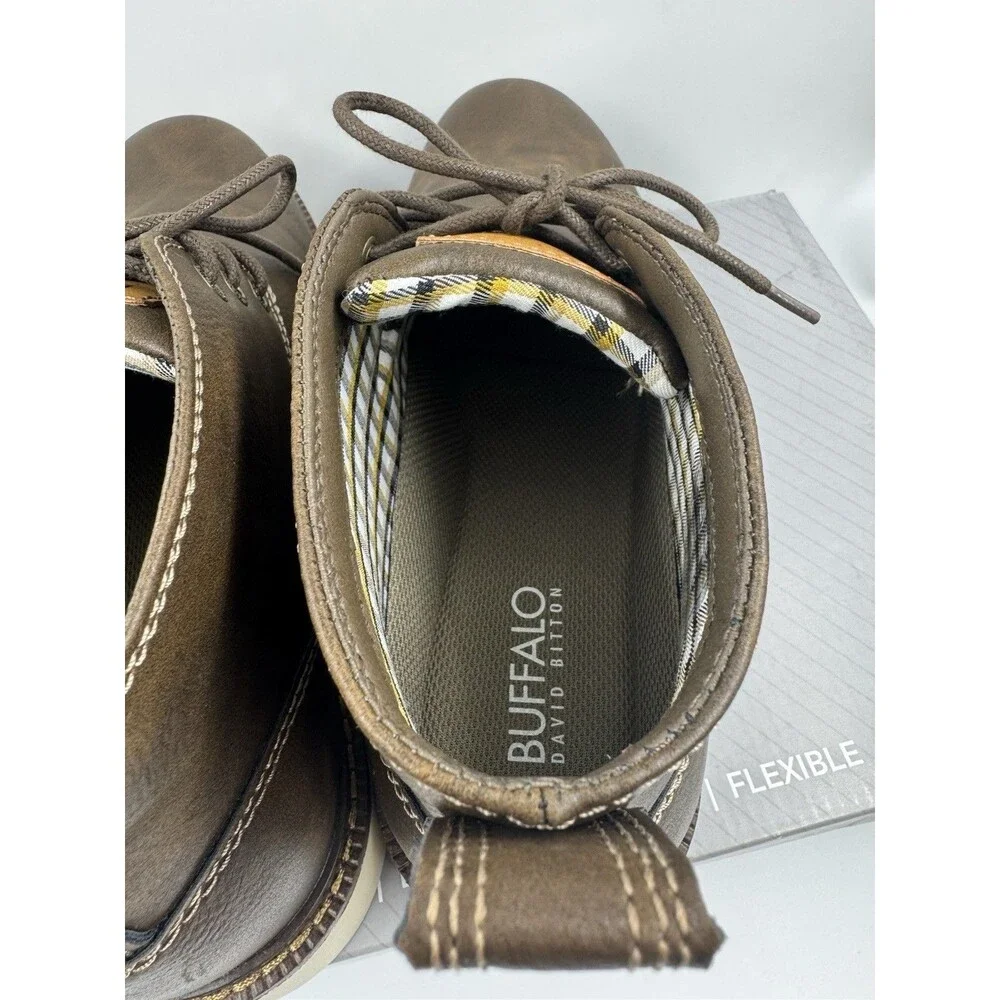 Buffalo Men's Chukka Boots Metcalf Brown Lace Up Boot Size 8
